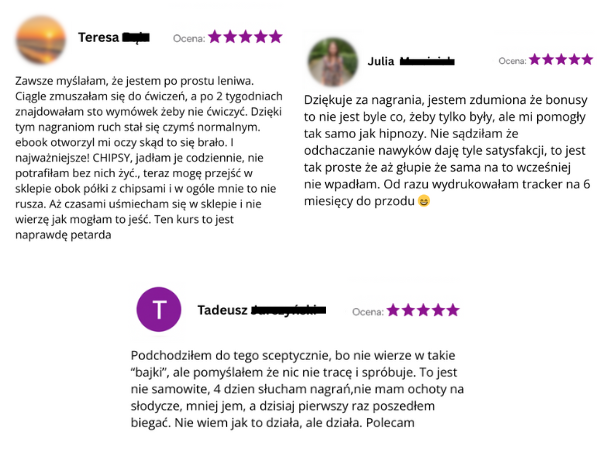 Opinie klientek — część 2
