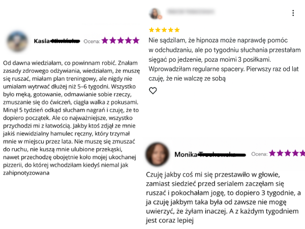 Opinie klientek — część 1